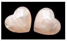 Двойка Фън Шуй Сърца от Розов Кварц-големи